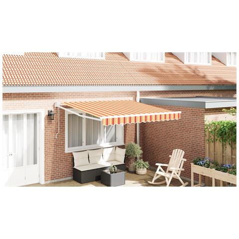 Tenda Retrattile Automatica Gialla e Arancione 350x250 cm - Foto 2