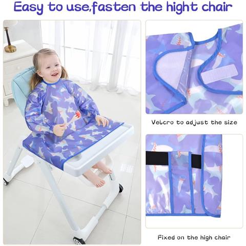 Bavaglino Per Neonati Impermeabile Antiscivolo Regolabile Fino A 3 Anni - Foto 2