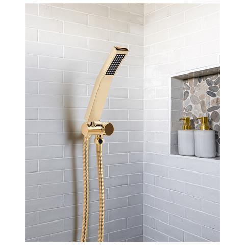 Soffione Doccia Amboro Ottone Oro - Foto 1