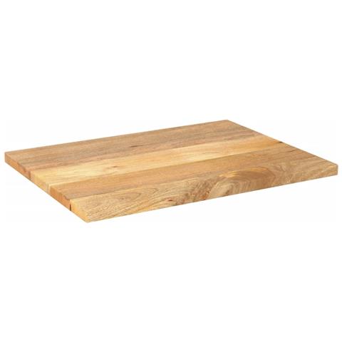Piano per Tavolo 70x60x3,8 cm Rettangolare Legno Massello Mango - Foto 2