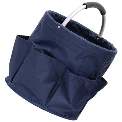 Cesto Da Picnic Pieghevole Portatile - Cesto Portaoggetti Pieghevole In Tessuto Oxford Navyblue - Foto 1