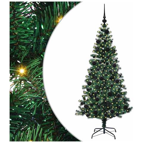 Albero di Natale artificiale con luci integrate Verde 180 cm - Foto 1