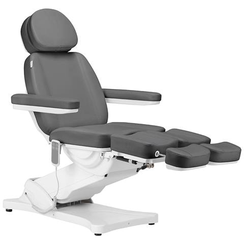 poltrona cosmetica elettrica Classic 2 motori pedi grigia - Foto 4