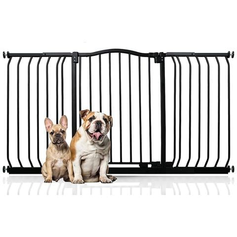 Bettacare Cancelletto Per Cani Con Parte Superiore Incurvata, 143cm - 152cm, Nero Opaco - Foto 1