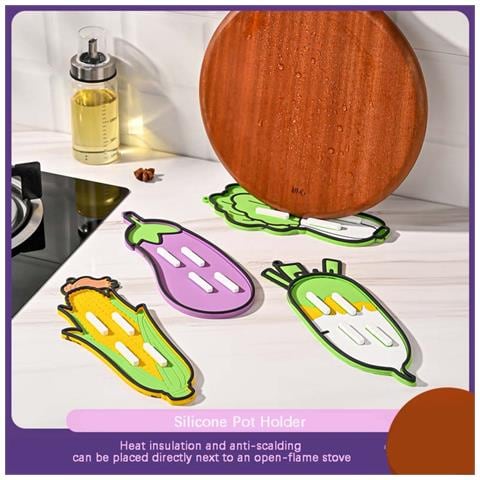 Supporto Coperchio A Forma Di Carota - Organizer Da Cucina Termoresistente - Foto 5