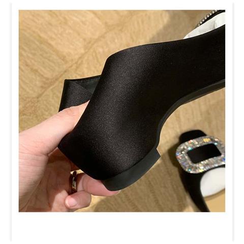 Eleva Il Tuo Stile: Scarpe Da Donna Con Plateau In Pelle, Punta Quadrata E Zeppa Nascosta Da 3cm Black 40 - Foto 2