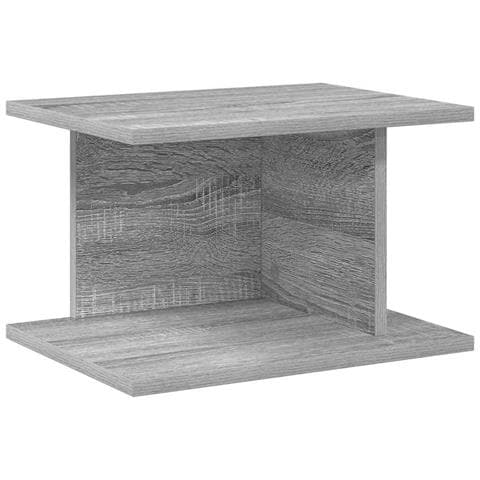 Comodino Grigio Sonoma 40 x 30 x 25 cm Legno multistrato - Foto 1
