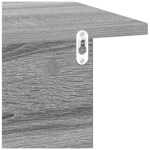 Comodino Grigio Sonoma 40 x 30 x 25 cm Legno multistrato - Foto 9