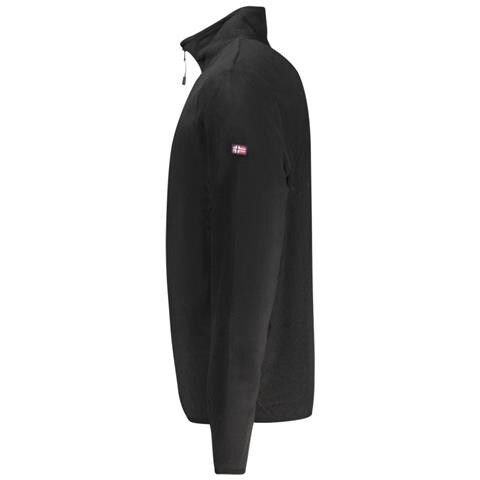 Felpa nera da uomo con cerniera© Norvegia 1963 - Colore: Nero, Taglia: 3XL - Foto 2