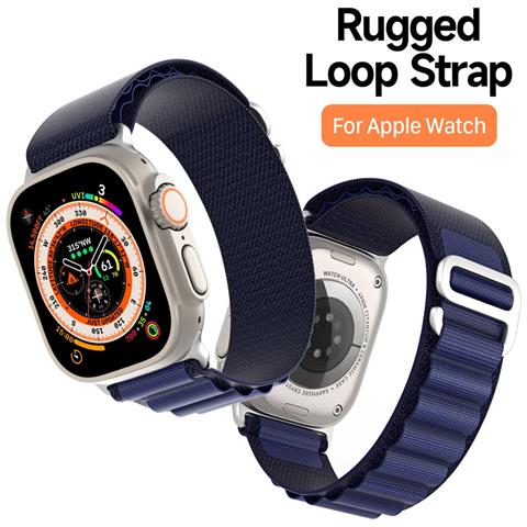 Cinturino Orologio per Apple Watch - Poliestere, Blu Navy, Blu - Foto 4
