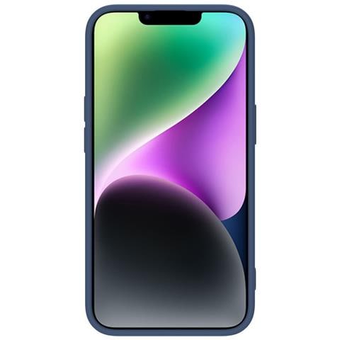 Nillkin Camshield Custodia Magnetica In Silicone Per Iphone 14 Plus, Copertura Magsafe Con Tappo Per Fotocamera, Blu. - Foto 2