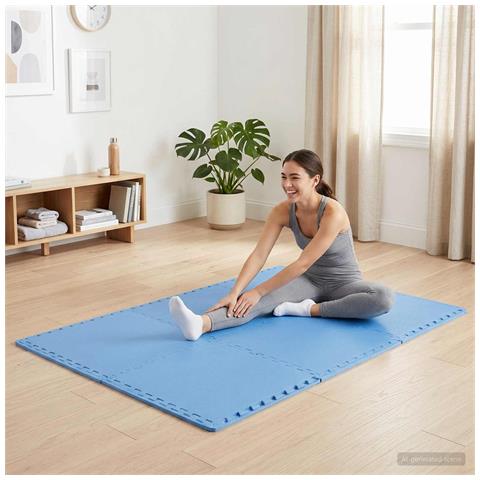 Tappeti 40 pz Blu 14,4 m² Schiuma EVA - Foto 2