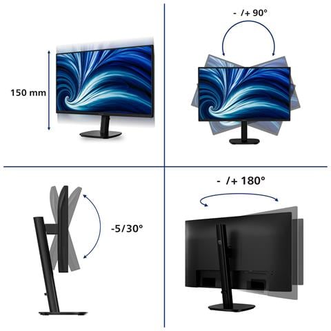 Serie 3000 27B2N3200A / 61 Monitor PC 68,6 cm (27") 1920 x 1080 Pixel Full HD LCD Nero - Foto 2