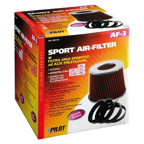 Filtro Aspirazione Diretta Universale Int Auto Lama Af-3 Argento Filtro Aria Conico + Kit Adattatore Universali Altezza Mm 152 - Base Ø Mm 155 - Attacco Ø 60~90 Mm Montaggio Diretto Sul Collettore Tramite Cinghia In Acciaio Inox - Foto 8