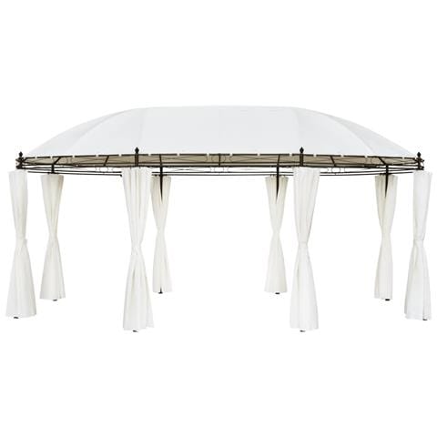 Gazebo Bianco Crema 530x350x265 Cm - Foto 1