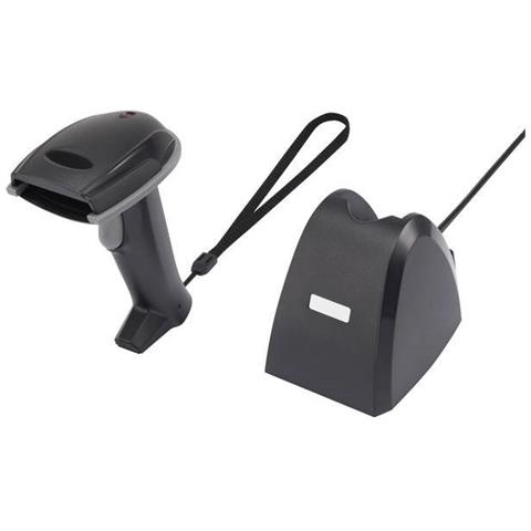 Barcode Scanner Radio 1d Led Nero Scanner Portatile Usb - Foto 1