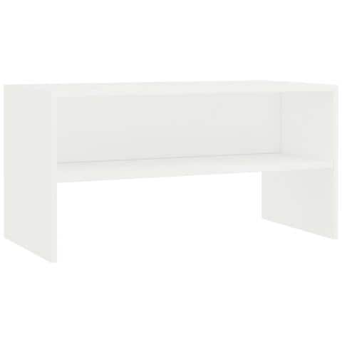 Mobile Porta TV Bianco 80x40x40 cm in Legno Multistrato - Foto 1