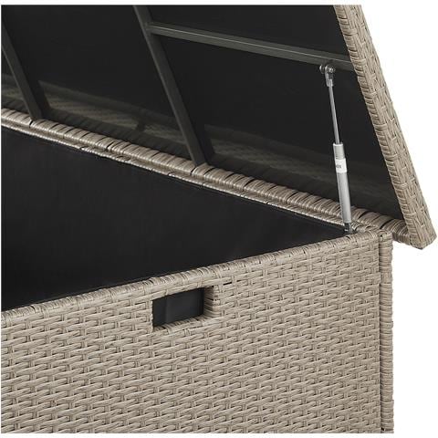 Bauletto In Rattan Color Tortora 155 X 75 Cm Modena - Foto 17