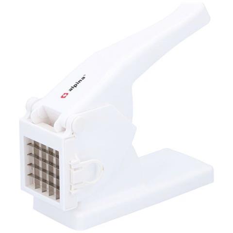 Affettapatate Per Patatine Fritte Taglio Rapido Acciaio Inossidabile, Bianco - Foto 1