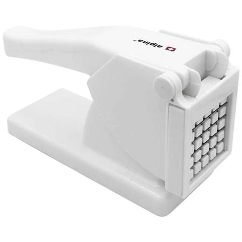 Affettapatate Per Patatine Fritte Taglio Rapido Acciaio Inossidabile, Bianco - Foto 6