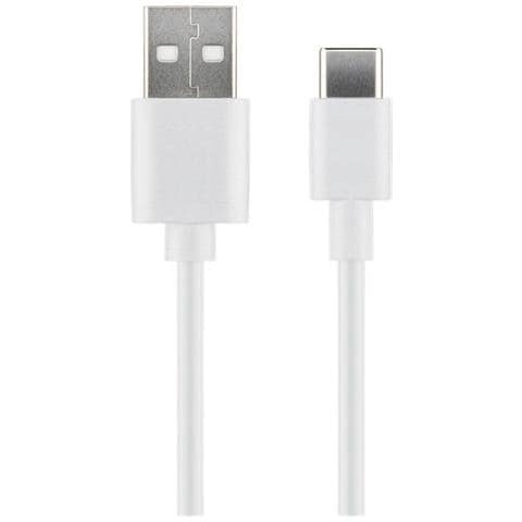 Usb3.1cchar2w Cavo Usb 2 M Usb 2.0 Usb A Usb C Bianco (usb-c To Usb2.0 A Cable, 2m - White, For Synching An - Foto 1