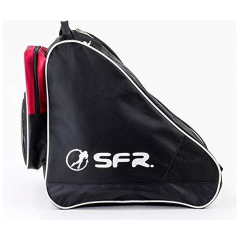 Sfr Pattina Grandi Ice Skate Bag Ii Borsa Per Pattinaggio Bambini I Giovani Unisex Multicolore (nero Rosso) Un Formato - Foto 3