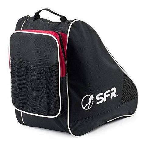 Sfr Pattina Grandi Ice Skate Bag Ii Borsa Per Pattinaggio Bambini I Giovani Unisex Multicolore (nero Rosso) Un Formato - Foto 2