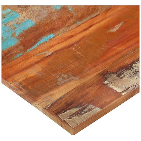 Piano Tavolo Rettangolare 60x100 Cm 15-16 Mm Legno Di Recupero - Foto 2