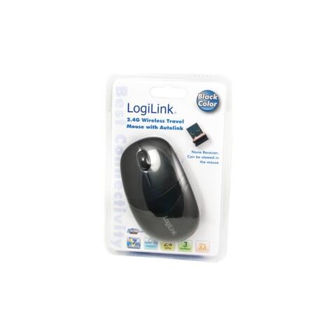 Mouse 2,4GHz Optische Mini FunkMaus mit Autolink, Schwarz (ID0069) - Foto 2