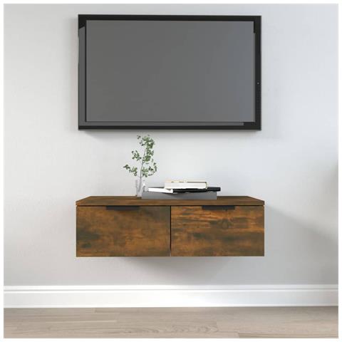 Armadietto A Muro Rovere Fumo 68x30x20 Cm In Legno Multistrato - Foto 6