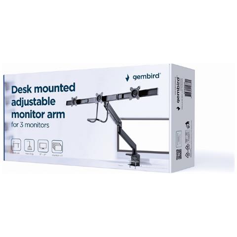 MA-DA3-03 supporto da tavolo per Tv a schermo piatto 68,6 cm (27") Nero Scrivania - Foto 15