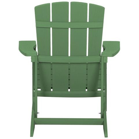 Sedia Da Giardino Con Poggiapiedi Verde Adirondack - Foto 2