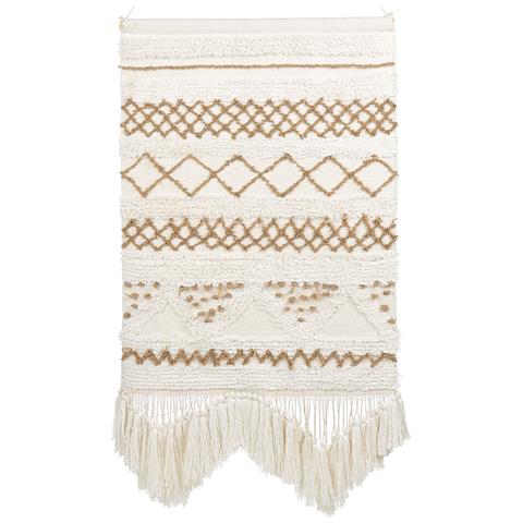 Decorazione Da Parete In Tessuto Bazdan Cotone 107 Cm Beige - Foto 6