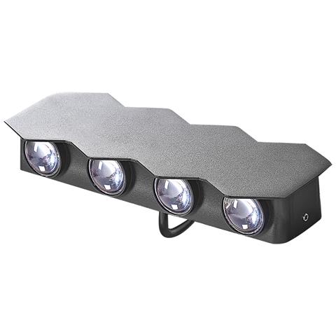 Set Di 2 Luci Da Parete Da Giardino A Led Weldon Nero - Foto 2