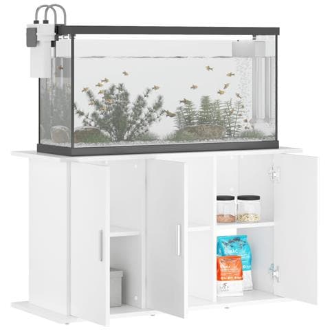 Supporto per Acquario 101x41x58 cm in Legno Multistrato Bianco - Foto 2