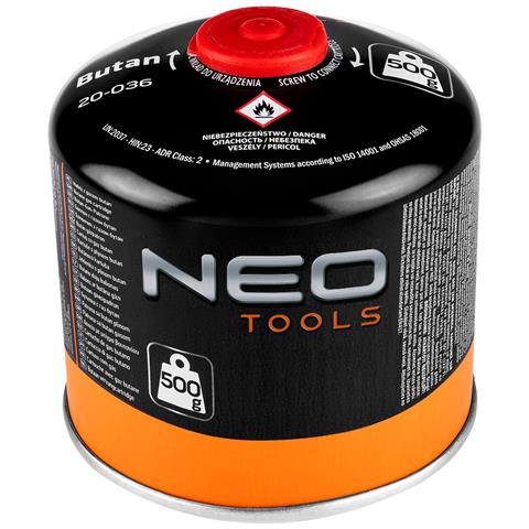 Cartuccia Di Gas Butano Da 500 G, Avvitabile - Foto 1