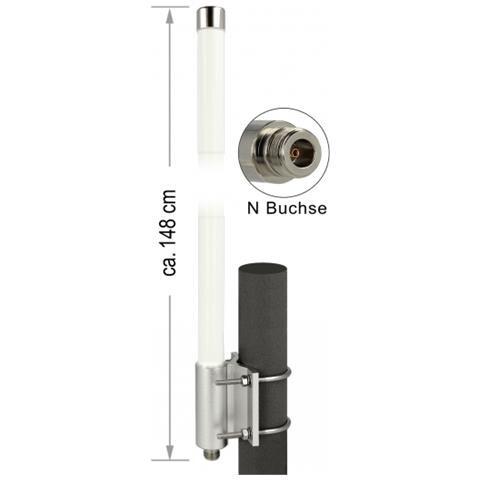 12504 antenna di rete Antenna omnidirezionale Tipo N 8 dBi - Foto 1