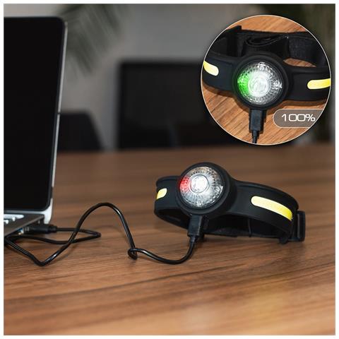 Lampada Frontale Ricaricabile Cob + Xpg 550lm Usb-c Va0154 - Foto 2