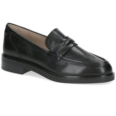 Black Casual Closed Loafers Mocassino Pelle Scarpe Donna Nero Eu 41, 9-24300-43-022 - Foto 1