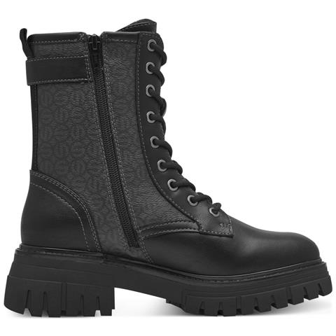 Black Comb. Casual Closed Booties Stivaletti Sintetico E Tessile Scarpe Donna Nero Eu 37, 5-26445-43 098 - Foto 3