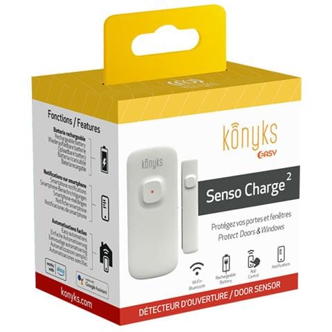 Rivelatore Di Apertura Wi-fi E Bluetooth Connesso Modello Senso Charge, Bianco - Foto 5