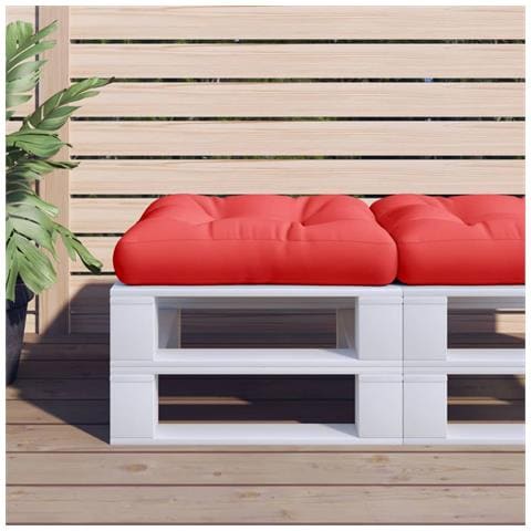 Cuscino Per Pallet Rosso 60x60x12 Cm In Tessuto - Foto 1