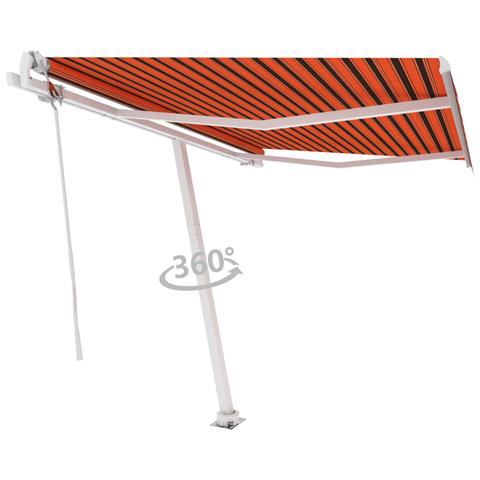 Lusso Casadino -  Tenda Da Sole Automatica Autoportante 350x250cm Arancio Marrone - Foto 2