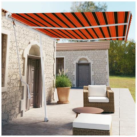 Lusso Casadino -  Tenda Da Sole Automatica Autoportante 350x250cm Arancio Marrone - Foto 8