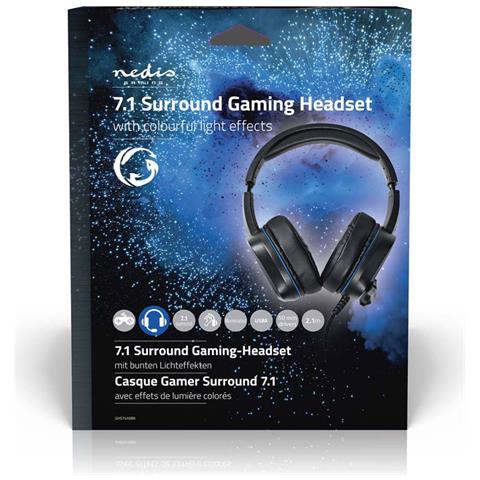 Cuffie a Padiglione GHST410BK Gaming con Surround 7.1 Telecomando Integrato Colore Nero - Foto 5