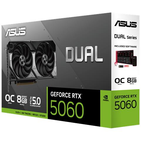 Dual -RTX5060-O8G NVIDIA GeForce RTX 5060 8 GB GDDR7 PCI Express 5.0 - Foto 2