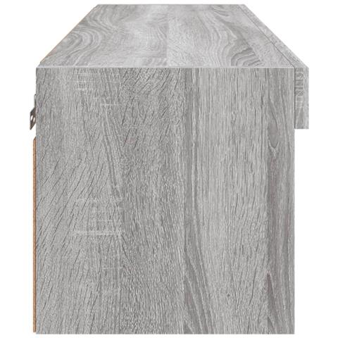 Mobile Porta TV con Luci LED Grigio Sonoma 80x30x30 cm - Foto 9