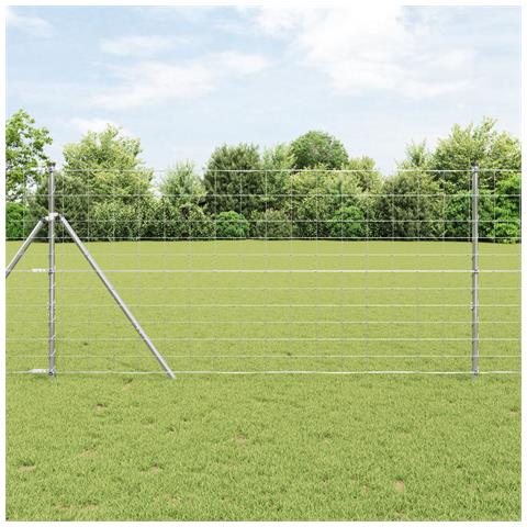 Recinzione per campi 1,2x50 m Acciaio zincato - Foto 2
