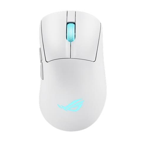 ROG Keris II Origin WHT mouse Gaming Mano destra RF Wireless + Bluetooth + USB Type-A Ottico 42000 DPI - Foto 1