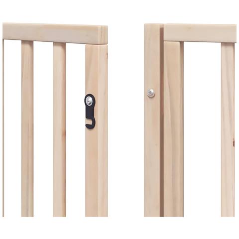 Cancello per Cani Porta Pieghevole 8 Pannelli 640 cm in Pioppo - Foto 9